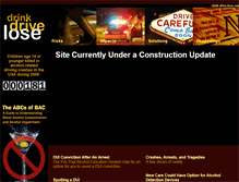 Tablet Screenshot of drink-drive-lose.com